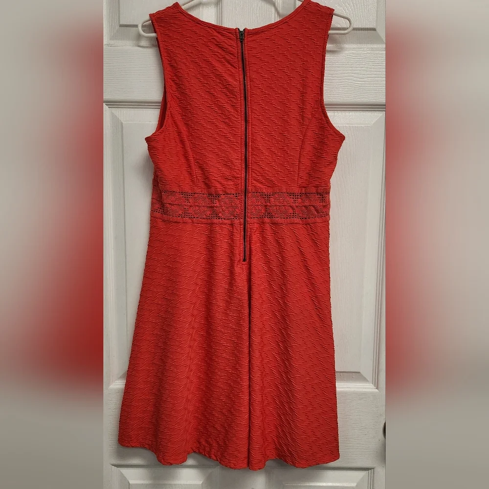 Xhilaration Reddish Orange Sleeveless Dress - Picture 3 of 4